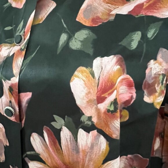 The Kooples pastel daisy print satin blouse size 2 / 02 - Picture 4 of 7